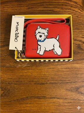 Marc Tetro Westie Zip Wallet with Wrist Strap